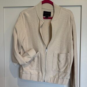 Sanctuary XL Beige Bomber Jacket